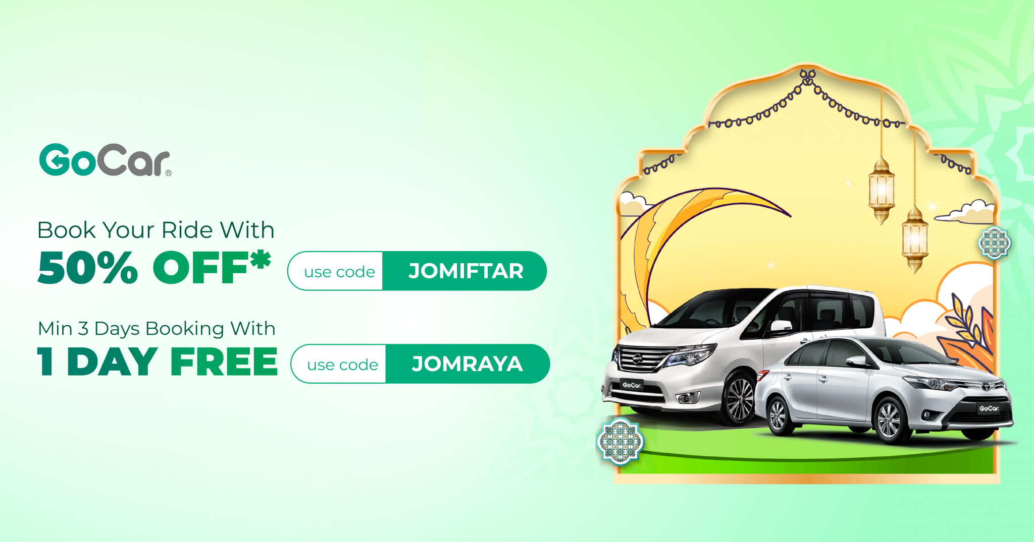 [SHARING] Double the Joy this Ramadan & Raya with TWO special discounts on your next GoCar